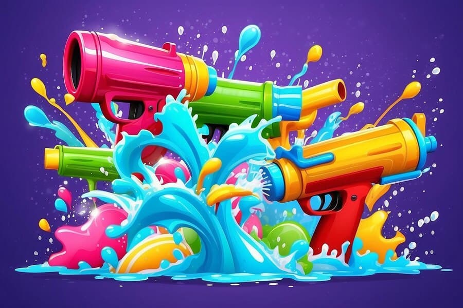Splash Water Blaster Set, Pack of 4